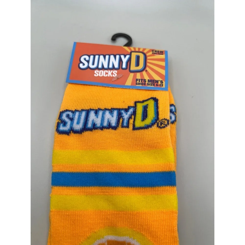 Fun Novelty‎ socks fit men size 16-12 Sunny Delight